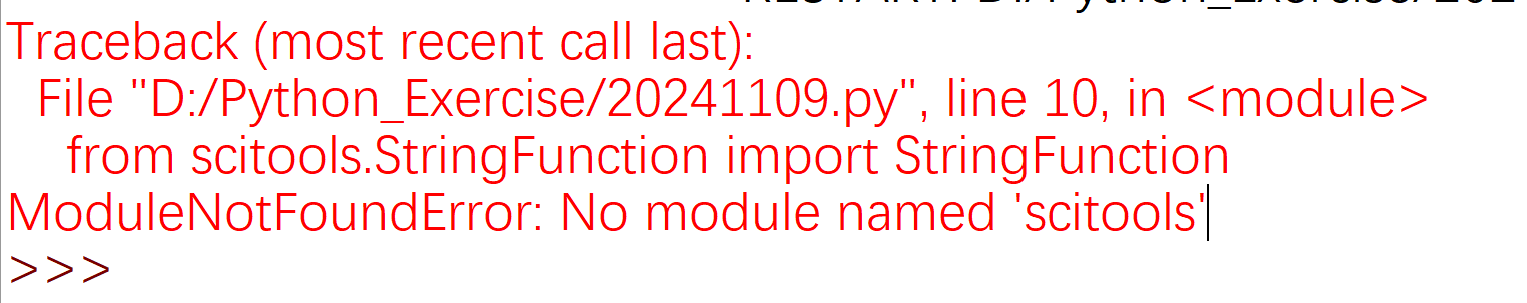 modulenotfounderror: import a module from same... ModuleNotFoundError: No module named 'scitools‘如何解决? - 知士荟